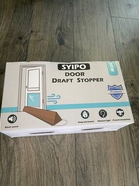 Brown Door Draft Stopper - Noise & Insect Blocking